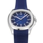 Aquanaut 5168G 42mm SS 3KF 1:1 Best Edition Blue Dial on Blue Rubber Strap A324 Super Clone V2 - Image 3