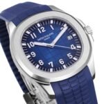 Aquanaut 5168G 42mm SS 3KF 1:1 Best Edition Blue Dial on Blue Rubber Strap A324 Super Clone V2 - Image 4