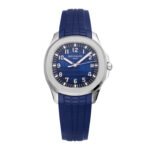 Aquanaut 5168G 42mm SS 3KF 1:1 Best Edition Blue Dial on Blue Rubber Strap A324 Super Clone V2