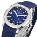 Aquanaut 5168G 42mm SS 3KF 1:1 Best Edition Blue Dial on Blue Rubber Strap A324 Super Clone V2 - Image 5