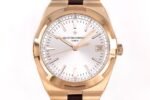Overseas 4520V RG V2 ZF 1:1 Best Edition Silver Dial On Black Rubber Strap Super Clone A5100 - Image 3