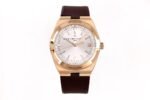 Overseas 4520V RG V2 ZF 1:1 Best Edition Silver Dial On Black Rubber Strap Super Clone A5100