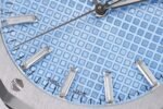 Royal Oak 41mm 15510 SS ZF 1:1 Best Edition Light Blue Textured Dial On SS Bracelet A4302 - Image 5