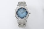 Royal Oak 41mm 15510 SS ZF 1:1 Best Edition Blue Ombre Textured Dial On SS Bracelet A4302