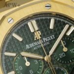 Royal Oak Chrono 26331ST YG IPF 1:1 Best Edition Green Dial Green subdial on SS Bracelet A7750 - Image 3
