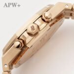 Lady Royal Oak 33mm 67651 RG ZF 1:1 Best Edition Brown Textured Dial on RG Bracelet RONDA Quartz - Image 5