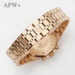 Lady Royal Oak 33mm 67651 RG ZF 1:1 Best Edition Brown Textured Dial on RG Bracelet RONDA Quartz - Image 8