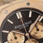 Lady Royal Oak 33mm 67651 RG ZF 1:1 Best Edition Brown Textured Dial on RG Bracelet RONDA Quartz - Image 3