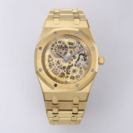Royal Oak 16204 YG ZF 1:1 Best Edition Skeleton Dial on SS Bracelet A2121