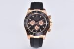 Daytona 116515 BTF 1:1 Best Edition Black/RG Dial on Oysterflex Rubber Strap SA4130 V2