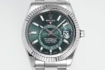Sky-Dweller 326934 904L SS ZF 1:1 Best Edition Green Dial on SS Bracelet Asian 2824 - Image 2