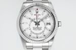 Sky-Dweller 326934 904L SS ZF 1:1 Best Edition White Dial on SS Bracelet Asian 2824 - Image 2