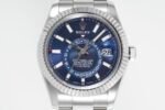 Sky-Dweller 326934 904L SS ZF 1:1 Best Edition Blue Dial on SS Bracelet Asian 2824 - Image 2