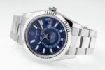 Sky-Dweller 326934 904L SS ZF 1:1 Best Edition Blue Dial on SS Bracelet Asian 2824 - Image 6
