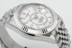 Sky-Dweller 326934 904L SS ZF 1:1 Best Edition White Dial on Jubilee Bracelet Asian 2824 - Image 7