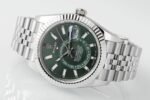 Sky-Dweller 326934 904L SS ZF 1:1 Best Edition Green Dial on Jubilee Bracelet Asian 2824 - Image 4