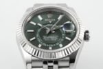Sky-Dweller 326934 904L SS ZF 1:1 Best Edition Green Dial on Jubilee Bracelet Asian 2824 - Image 3