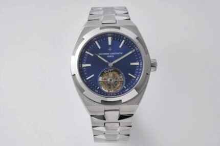 Overseas Tourbillon SS BBS Best Edition Blue Dial on SS Bracelet