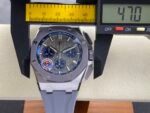 Royal Oak Offshore 43mm 26420 Ceramic Bezel RG APSF 1:1 Best Edition Grey Dial Grey Rubber Strap SA4401 Super Clone - Image 12