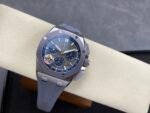 Royal Oak Offshore 43mm 26420 Ceramic Bezel RG APSF 1:1 Best Edition Grey Dial Grey Rubber Strap SA4401 Super Clone