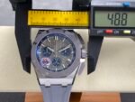 Royal Oak Offshore 43mm 26420 Ceramic Bezel RG APSF 1:1 Best Edition Grey Dial Grey Rubber Strap SA4401 Super Clone - Image 3