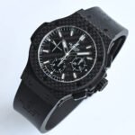 Hublot HBF 44mm black dial black carbon fiber case black rubber strap diameter 4100 - Image 5