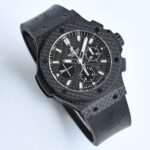 Hublot HBF 44mm black dial black carbon fiber case black rubber strap diameter 4100 - Image 4