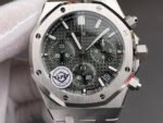 Royal Oak Chrono 26240 SS V2 APSF 1:1 Best Edition Green Dial On SS Bracelet Super Clone 4401