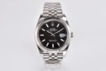 DateJust 41mm 126334 904 SS QF V2 1:1 Best Edition Black Dial Stick Marker On Jubilee Bracelet SH3235