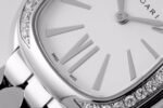 Bulgari Serpenti Seduttori BVF 33mm White Dial Diamond Case 316L Stainless Steel Bracelet Swiss Quartz Movement - Image 3