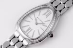 Bulgari Serpenti Seduttori BVF 33mm White Dial Diamond Case 316L Stainless Steel Bracelet Swiss Quartz Movement - Image 4