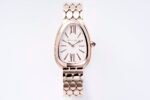 Bulgari Serpenti Seduttori BVF 33mm White Dial RG Case RG Stainless Steel Bracelet Swiss Quartz Movement