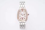 Bulgari Serpenti Seduttori BVF 33mm White Dial RG Case 316L Stainless Steel Bracelet Swiss Quartz Movement