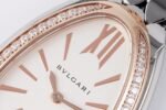Bulgari Serpenti Seduttori BVF 33mm White Dial RG Diamond Case 316L Stainless Steel Bracelet Swiss Quartz Movement - Image 2