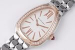 Bulgari Serpenti Seduttori BVF 33mm White Dial RG Diamond Case 316L Stainless Steel Bracelet Swiss Quartz Movement - Image 4