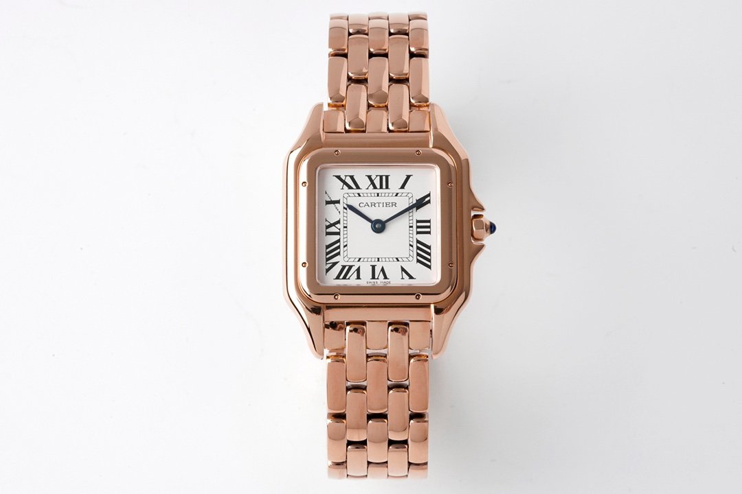 CAR - Panthere De Cartier Ladies 27mm RG/RG Wht KOR Swiss Quartz