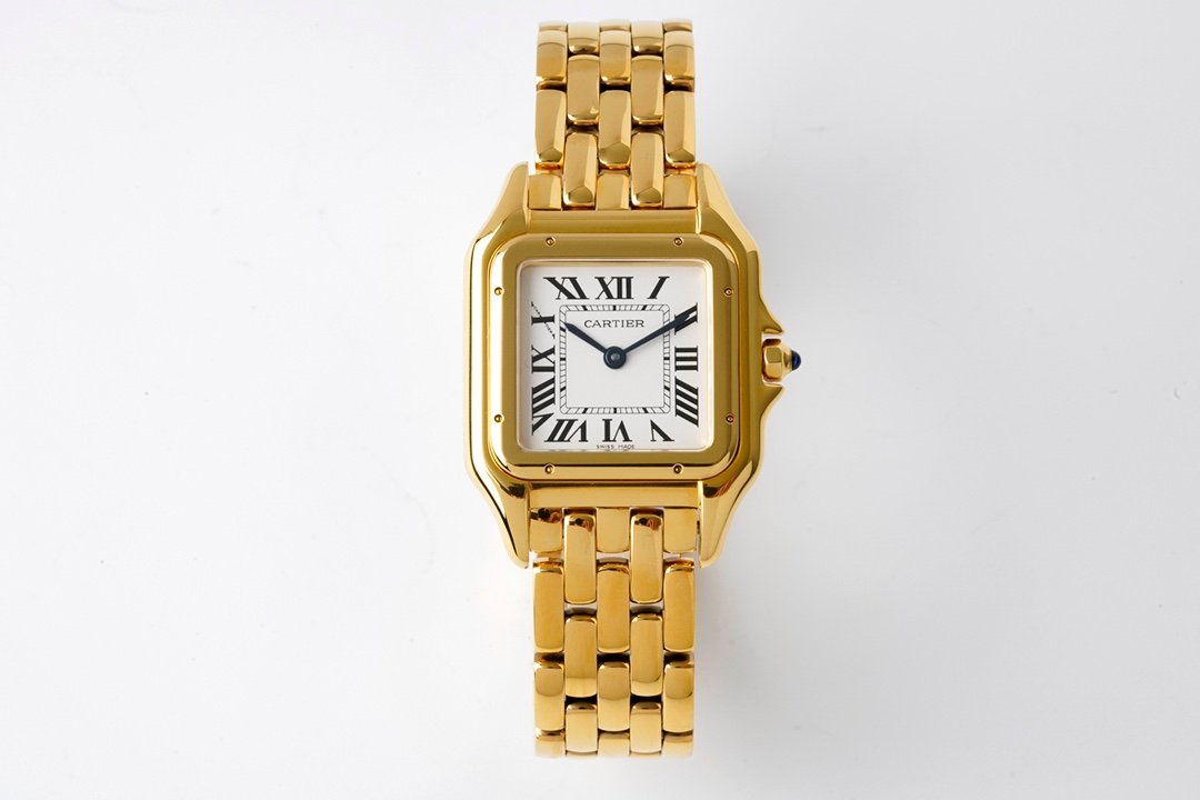 CAR - Panthere De Cartier Ladies 27mm YG/YG Wht KOR Swiss Quartz