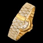 Patek Philippe Nautilus 5711 Full Diamond Bezel Rose Gold AMGF 40MM Rose Gold Double-Row Diamond Bezel Diamond Dial Rose Gold Diamond Strap Movement 324 - Image 9