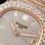 Patek Philippe Nautilus 5711 Full Diamond Bezel Rose Gold AMGF 40MM Rose Gold Double-Row Diamond Bezel Diamond Dial Rose Gold Diamond Strap Movement 324 - Image 2