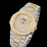 Patek Philippe Nautilus 5711 Diamond-Set White Gold Nautilus AMGF Watch 40mm 18K Yellow Double-Row Diamond-Set Bezel Yellow Gold/White Gold Bracelet, Calibre 324 - Image 4