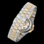 Patek Philippe Nautilus 5711 Diamond-Set White Gold Nautilus AMGF Watch 40mm 18K Yellow Double-Row Diamond-Set Bezel Yellow Gold/White Gold Bracelet, Calibre 324 - Image 9