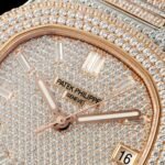Patek Philippe Nautilus 5711 Diamond-Set White Gold Nautilus AMGF 40MM 18K Rose Gold Double-Row Diamond Bezel Rose Gold/White Gold Strap Movement 324 - Image 2