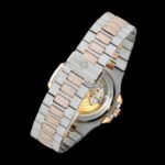 Patek Philippe Nautilus 5711 Diamond-Set White Gold Nautilus AMGF 40MM 18K Rose Gold Double-Row Diamond Bezel Rose Gold/White Gold Strap Movement 324 - Image 9