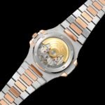 Patek Philippe Nautilus 5711 Diamond-Set White Gold Nautilus AMGF 40MM 18K Rose Gold Double-Row Diamond Bezel Rose Gold/White Gold Strap Movement 324 - Image 8