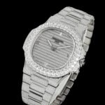 Patek Philippe Nautilus 5711 White Gold Nautilus AMGF 40mm 18K White Gold Double-Row Diamond Bezel and Strap Movement 324 - Image 4