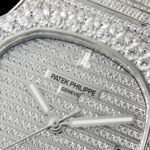 Patek Philippe Nautilus 5711 White Gold Nautilus AMGF 40mm 18K White Gold Double-Row Diamond Bezel and Strap Movement 324 - Image 2