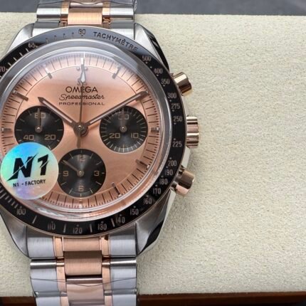 SPEEDMASTER PROFESSIONAL SS N1F BEST EDITION ROSE GOLD DIAL ON RG/SS BRACELET ASIAN 3861