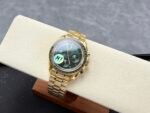 Speedmaster Professional SS N1F Best Edition Green Dial On Yellow Gold Bracelet Asian 3861 - Image 4