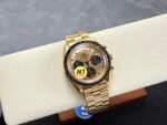 SPEEDMASTER PROFESSIONAL SS N1F BEST EDITION GOLD DIAL ON YELLOW GOLD BRACELET ASIAN 3861 - Image 4