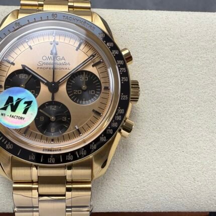SPEEDMASTER PROFESSIONAL SS N1F BEST EDITION GOLD DIAL ON YELLOW GOLD BRACELET ASIAN 3861